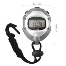 Digital wasserdichter Sportstoppuhr mit LCD & Armband, 8x6cm