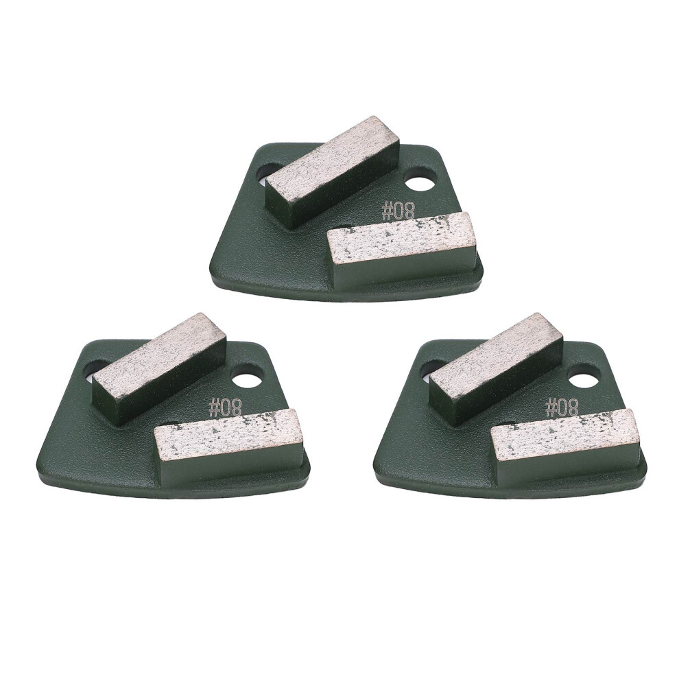 Green 80# 2 Long Teeth Trapezoid Shoes For Aggressive Concrete Grinding 7671358874181