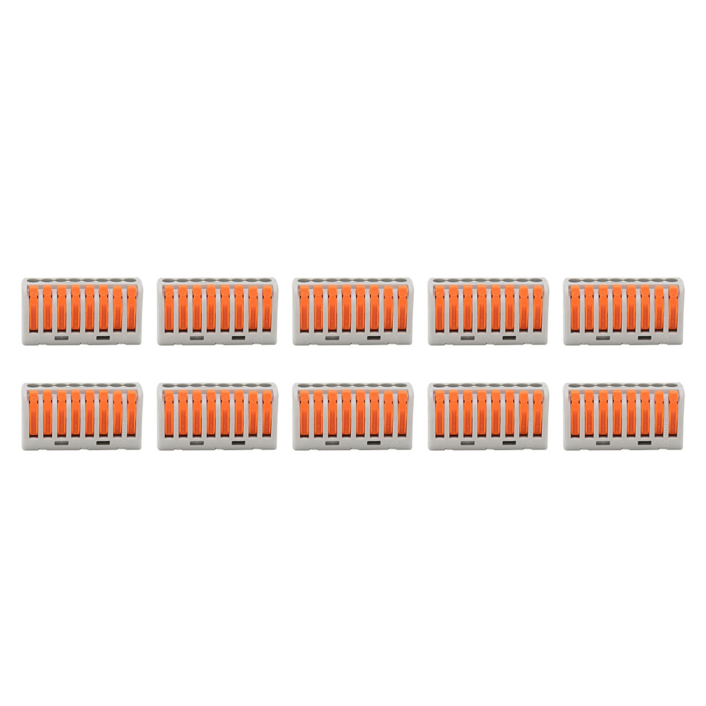10Pcs Pct-218 Wire Block Clamp Terminal 0.1-4.0Mmâ² 32A 400V 8261358874350