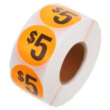 1000 Preprinted Pricemarker Labels Tuinverkoop Rond