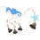 2Stk Beach Wind Chime: Seestern Mit Metallrohr 11