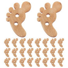 200Stk Holz Knöpfe 13Mm Für DIY Bastelprojekte Und Kleidung