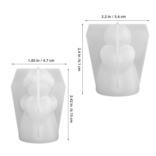 2Stk Engel Form: Handgemachte Silikonform Für , , Wachs, Diy 2
