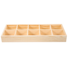 Holz Teebeutelhalter Mit 10 Fächern Für Desktop Und Gewürzbeutel
