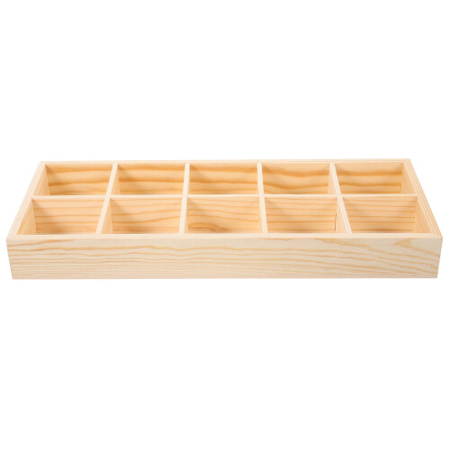 Holz Teebeutelhalter Mit 10 Fächern Für Desktop Und Gewürzbeutel