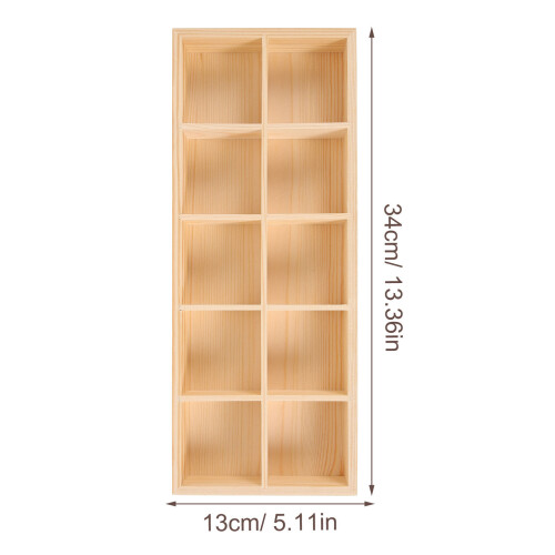 Holz Teebeutelhalter Mit 10 Fächern Für Desktop Und Gewürzbeutel 1