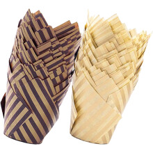 200 Stück Cake Backförmchen Tulpenform Papier Cupcake Muffin Liner