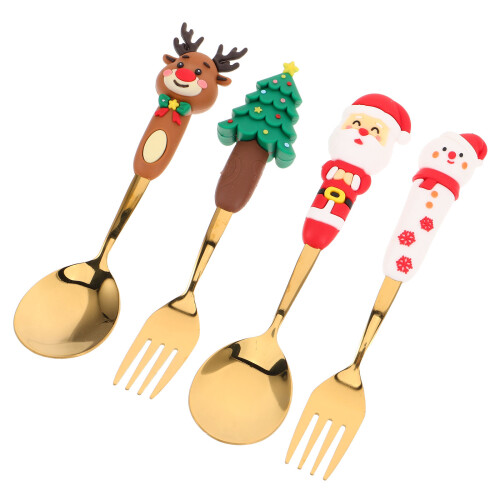 4Stk Weihnachtsgeschirr Aus Mit Santa Baum Schneemann