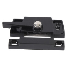 Sliding Window Sash Lock Zinc & Aluminum Alloy Cam Type Left Black 166g