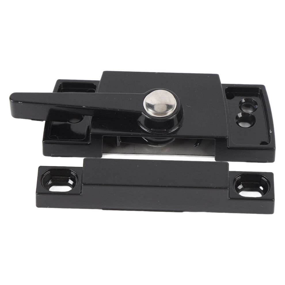 Sliding Window Sash Lock Zinc & Aluminum Alloy Cam Type Left Black 166G 7631358875847