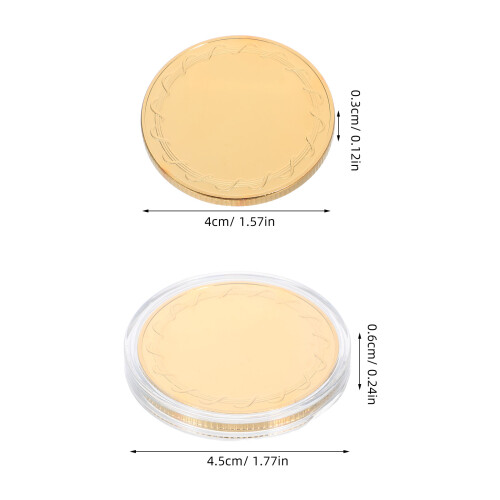 6Pcs Moeda Comemorativa Para Aniversário E 1