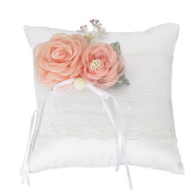Hochzeitsringkissen Weiß Mit Blumen Ringhalter Für Hochzeitszubehör