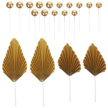 1 Set Palmenblätter Mini Kugeln Cupcake Toppers Für Kuchen