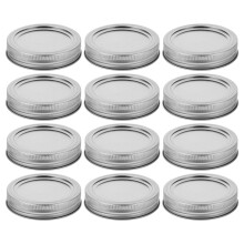 12er Set Weitmund Einmachdeckel Mit Ringen Für Marmeladengläser