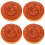 4St Mini Snack Modell Japanisches Dorayaki Hellbraun 10