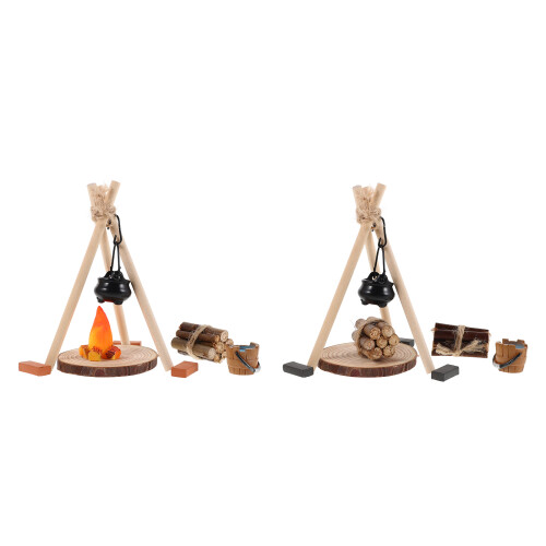 26 Puppenhaus Ofen Hängender Topf