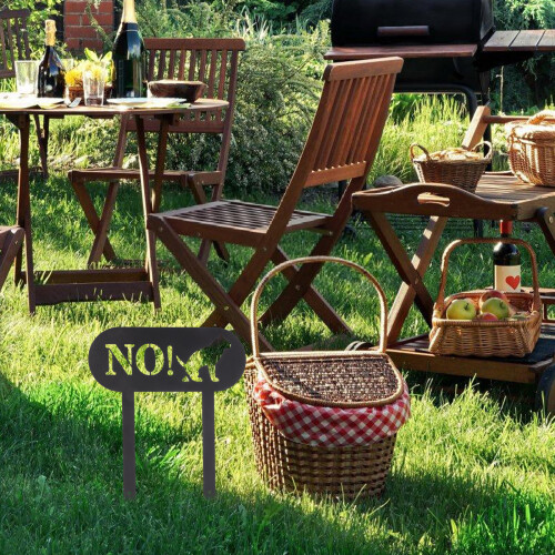 No Dog Pooping Schild Für Garten Metall Mit 2