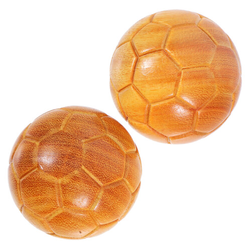 2Stk Hand Übungs Bälle 47mm Palisander Baoding Massage Für