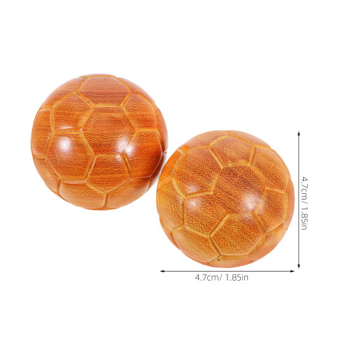 2Stk Hand Übungs Bälle 47mm Palisander Baoding Massage Für 1