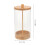 Straws Halter Spender: Organizer Mit Holzdeckel – 17x8cm 2