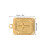 5Pcs Stainless Steel Rectangle Cross Pendant For Necklaces Bracelets 3