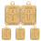 5Pcs Stainless Steel Rectangle Cross Pendant For Necklaces Bracelets 10