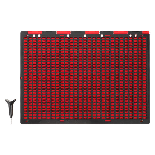 Braille Writing Board With Pen: Portable 27-Line 30-Cell Thick Plastic