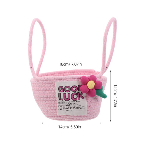 Panier En De Coton Pour Bébé Avec Poignées 1