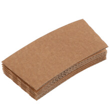 80 Unidades Kraft Corrugado Para De Café, Funda Antiquemaduras