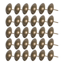 30 Unidades Tachuelas Decorativas Redondas Para Tapicería Muebles Metal