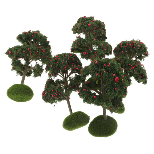 5 Unidades Artificial Miniatura Plástico Para Decoración