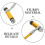 Extensor De Manguera Motocicleta Conector Hidráulico Metal 8