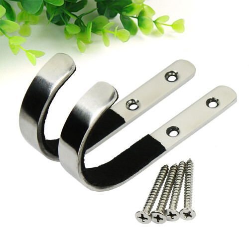 2 Unidades Estante Inoxidable En Pared Con 2