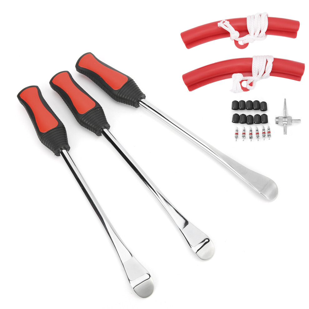 Bike Tire Lever Set Iron for Motorcycle Repair Kit with Detachable Valve Core-image-OPC-PMSMSVJ-NEW