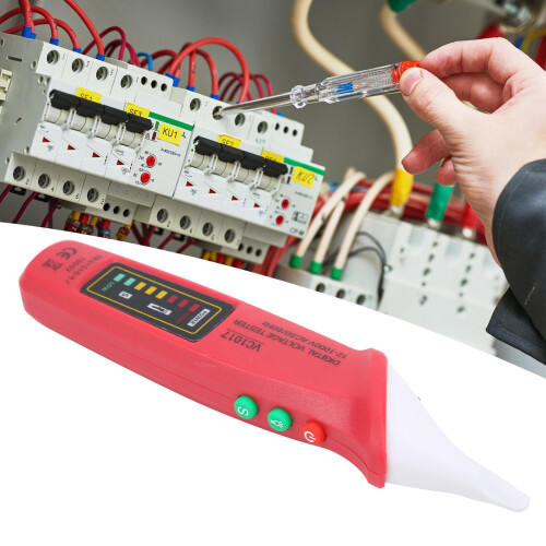 VC1017 Digital Electric Test Pen AC Voltage Tester, Red