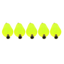 5pcs Float Foam Strike Indicator Set Bright Yellow Fishing Tackle Accessories