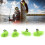 4pcs Green Fly Fishing Float Yarn Strike Indicators 33mm Bobbers 1