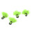 4pcs Green Fly Fishing Float Yarn Strike Indicators 33mm Bobbers 16