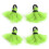 4pcs Green Fly Fishing Float Yarn Strike Indicators 33mm Bobbers 2