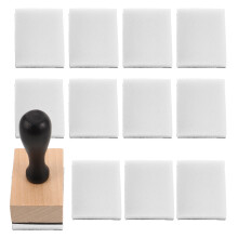 Mini Juego Herramientas Tinta con Discos Espuma y Mango Madera