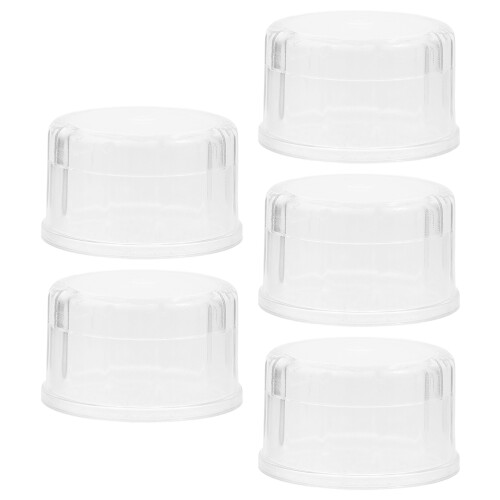 5 Unidades Plástica Portátil Para Vaso Batidor Reutilizable