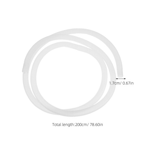 Kit De Tuyau D’évacuation Pour Climatiseur – Compatible Fenêtre Et Portable, Avec Collier Et Connecteur (tuyau 12 Mm)