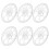 6 Pièces Transparent Réutilisable 8