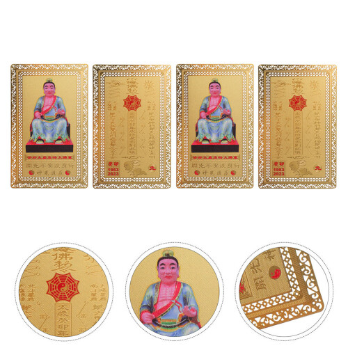 4 Pièces Cartes Général Protection Chance 1