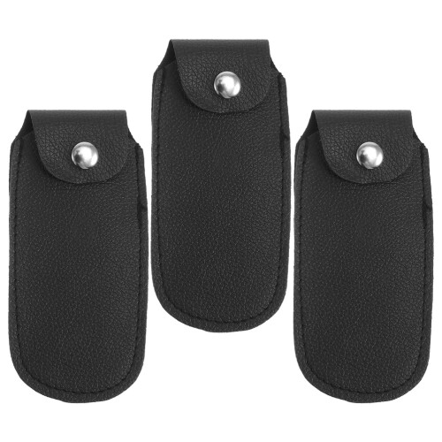 3 Pièces Étui En Cuir Synthétique Pour Harmonica 10 Trous