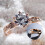 Women's Silver Plated Round Cubic Zirconia Wedding Ring Us7 5