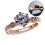 Women's Silver Plated Round Cubic Zirconia Wedding Ring Us7 4