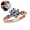 Women's Silver Plated Round Cubic Zirconia Wedding Ring Us7 9