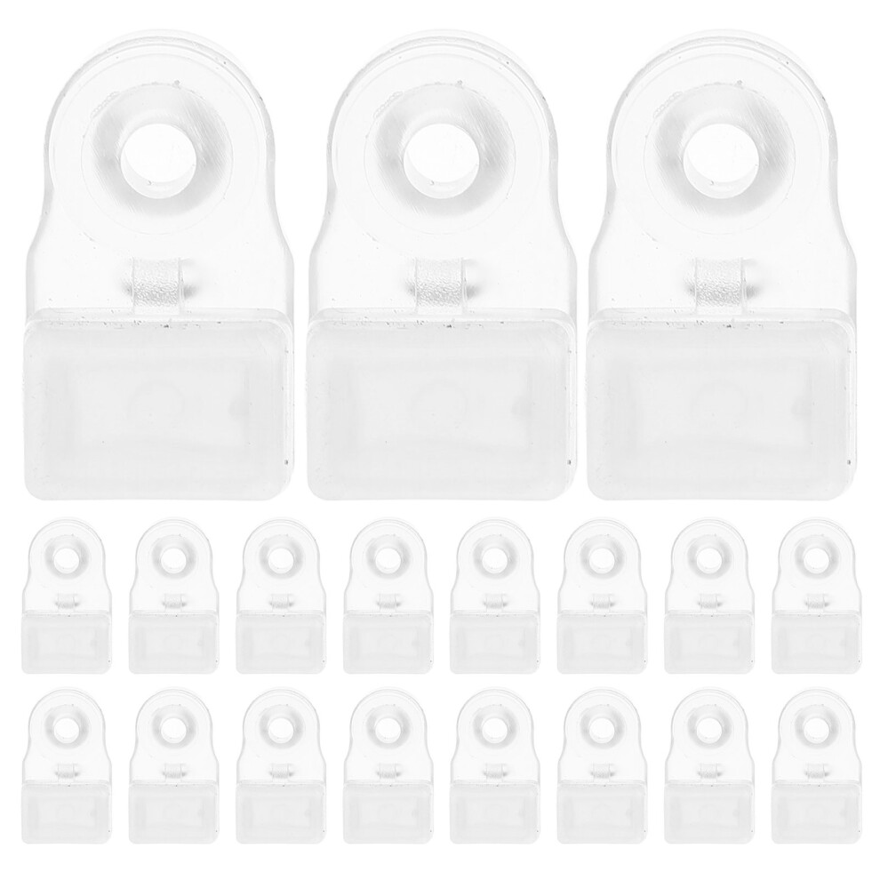 35Pcs Glass Retainer Clips With Screws For Mirror And Cabinet Fixing 3443703457042