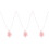3Pcs Four-Leaved Clover Necklace Premium Opal Pendant For Kids 6